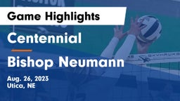 Centennial  vs Bishop Neumann  Game Highlights - Aug. 26, 2023