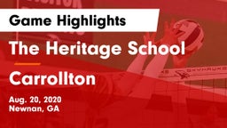 The Heritage School vs Carrollton  Game Highlights - Aug. 20, 2020