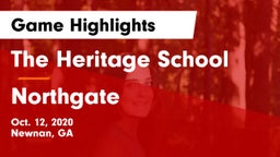 The Heritage School vs Northgate  Game Highlights - Oct. 12, 2020