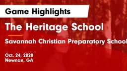 The Heritage School vs Savannah Christian Preparatory School Game Highlights - Oct. 24, 2020
