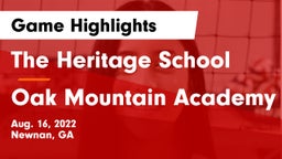 The Heritage School vs Oak Mountain Academy Game Highlights - Aug. 16, 2022