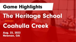 The Heritage School vs Coahulla Creek  Game Highlights - Aug. 23, 2022