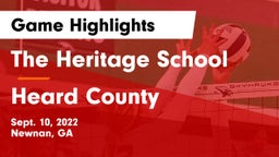 The Heritage School vs Heard County  Game Highlights - Sept. 10, 2022