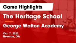 The Heritage School vs George Walton Academy Game Highlights - Oct. 7, 2022