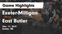 Exeter-Milligan  vs East Butler  Game Highlights - Dec. 11, 2019