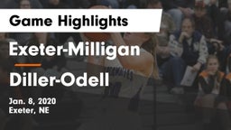 Exeter-Milligan  vs Diller-Odell  Game Highlights - Jan. 8, 2020