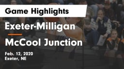 Exeter-Milligan  vs McCool Junction  Game Highlights - Feb. 12, 2020