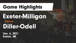 Exeter-Milligan  vs Diller-Odell  Game Highlights - Jan. 6, 2021