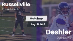 Matchup: Russellville High vs. Deshler  2018