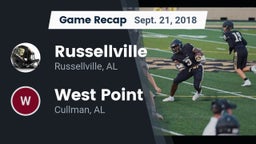 Recap: Russellville  vs. West Point  2018