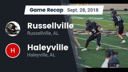 Recap: Russellville  vs. Haleyville  2018