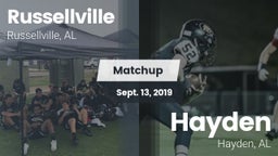 Matchup: Russellville High vs. Hayden  2019