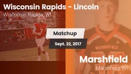 Matchup: Wisconsin Rapids - vs. Marshfield  2017