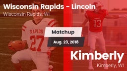 Matchup: Wisconsin Rapids - vs. Kimberly  2018