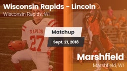 Matchup: Wisconsin Rapids - vs. Marshfield  2018