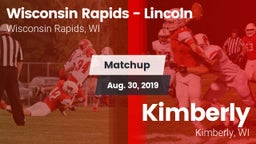 Matchup: Wisconsin Rapids - vs. Kimberly  2019