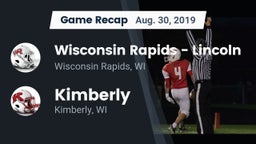 Recap: Wisconsin Rapids - Lincoln  vs. Kimberly  2019