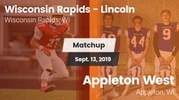 Matchup: Wisconsin Rapids - vs. Appleton West  2019