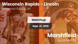Matchup: Wisconsin Rapids - vs. Marshfield  2019