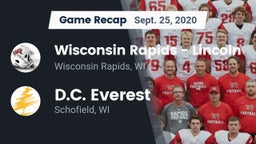 Recap: Wisconsin Rapids - Lincoln  vs. D.C. Everest  2020