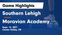 Southern Lehigh  vs Moravian Academy  Game Highlights - Sept. 14, 2021