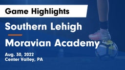 Southern Lehigh  vs Moravian Academy  Game Highlights - Aug. 30, 2022