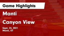 Manti  vs Canyon View  Game Highlights - Sept. 24, 2021