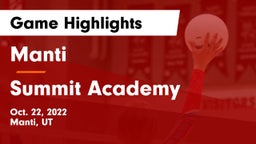 Manti  vs Summit Academy  Game Highlights - Oct. 22, 2022