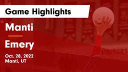 Manti  vs Emery  Game Highlights - Oct. 28, 2022