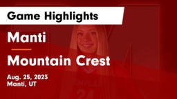 Manti  vs Mountain Crest  Game Highlights - Aug. 25, 2023