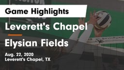 Leverett's Chapel  vs Elysian Fields  Game Highlights - Aug. 22, 2020