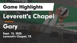Leverett's Chapel  vs Gary  Game Highlights - Sept. 15, 2020