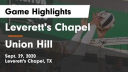 Leverett's Chapel  vs Union Hill  Game Highlights - Sept. 29, 2020