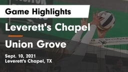 Leverett's Chapel  vs Union Grove  Game Highlights - Sept. 10, 2021