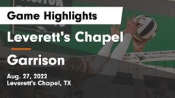 Leverett's Chapel  vs Garrison  Game Highlights - Aug. 27, 2022