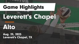 Leverett's Chapel  vs Alto Game Highlights - Aug. 25, 2023