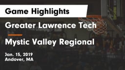 Greater Lawrence Tech  vs Mystic Valley Regional  Game Highlights - Jan. 15, 2019