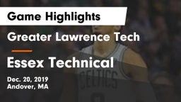Greater Lawrence Tech  vs Essex Technical  Game Highlights - Dec. 20, 2019