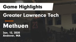 Greater Lawrence Tech  vs Methuen  Game Highlights - Jan. 12, 2020
