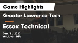 Greater Lawrence Tech  vs Essex Technical  Game Highlights - Jan. 31, 2020