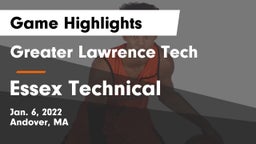 Greater Lawrence Tech  vs Essex Technical  Game Highlights - Jan. 6, 2022