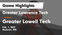 Greater Lawrence Tech  vs Greater Lowell Tech  Game Highlights - Feb. 1, 2022