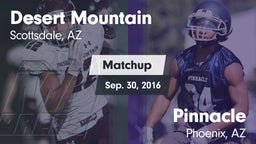Matchup: Desert Mountain vs. Pinnacle  2016