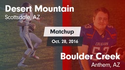Matchup: Desert Mountain vs. Boulder Creek  2016