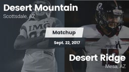 Matchup: Desert Mountain vs. Desert Ridge  2017
