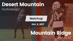 Matchup: Desert Mountain vs. Mountain Ridge  2017