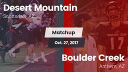 Matchup: Desert Mountain vs. Boulder Creek  2017