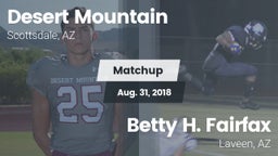 Matchup: Desert Mountain vs. Betty H. Fairfax 2018