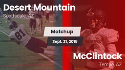 Matchup: Desert Mountain vs. McClintock  2018