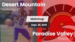 Matchup: Desert Mountain vs. Paradise Valley  2018